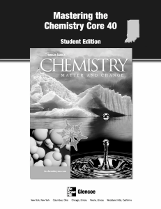 Mastering the Chemistry Core 40