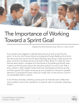 The Importance of Working Toward a Sprint Goal The Importance of