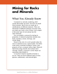 Mining for Rocks and Minerals