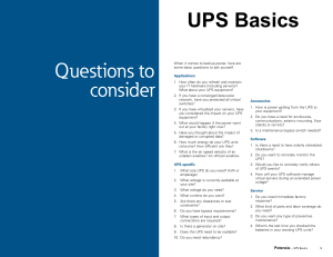 UPS Basics - Potencia Technologies