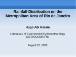 Rainfall Distribution on the Metropolitan Area of - LabHidro