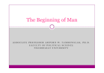 The Beginning of Man