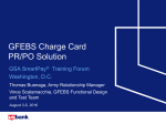 GFEBS Charge Card PR/PO Solution
