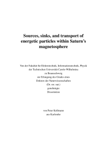 Sources, sinks, and transport of energetic particles within Saturn`s