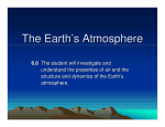 The Earth`s Atmosphere