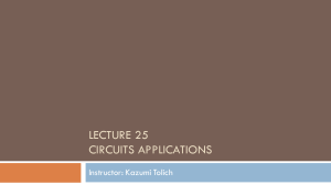 lecture 25 circuits applications