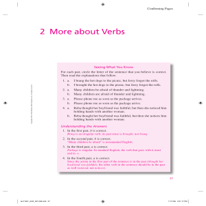 2 More about Verbs - McGraw Hill Higher Education