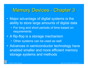 Memory Devices - Chapter 3