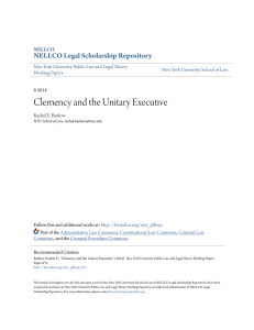 Clemency and the Unitary Executive