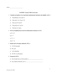MAT0018 - Practice Mid-Term Exam 1. Translate each phrase to an