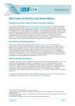 BSC Codes of Practice and Smart Meters