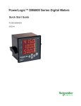 PowerLogic™ DM6000 Series Digital Meters Quick Start Guide