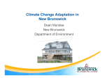 Climate Change Adaptation in New Brunswick