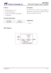 Data Sheet PT8A2512NE Simple Toaster Controller Features