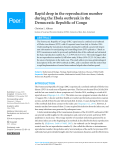 Rapid drop in the reproduction number during the Ebola