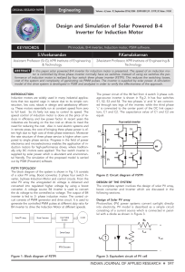 Design and Simulation of Solar Powered B-4