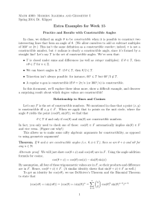 background on constructible angles