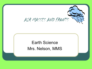 AIR MASSES AND FRONTS