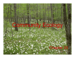 Community Ecology