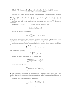 Math 675, Homework 4, Part 1 (Due Monday, October 26, 2015, in