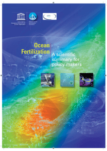 Ocean fertilization: a scientific summary for - UNESDOC