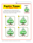Apple Time | Math Factor Tree Worksheets for 4th Grade