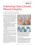 Improving Clear Corneal Wound Integrity