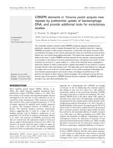 Pourcel et al., Microbiology 2005