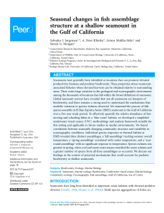 Seasonal changes in fish assemblage structure at a shallow