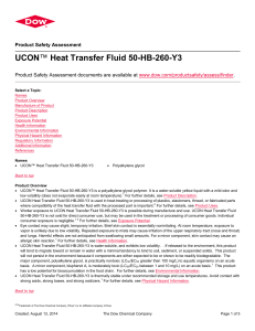 UCON™ Heat Transfer Fluid 50-HB-260-Y3