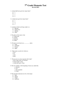 Music Elements Test PDF