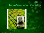 Non-Mendelian Genetics