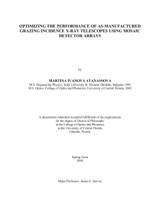 optimizing the performance of as-manufactured grazing incidence x