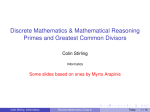 Primes and Greatest Common Divisors