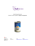 Scientific Support Document Fruitables® Pumpkin SuperBlend