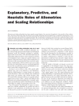 Explanatory, Predictive, and Heuristic Roles of