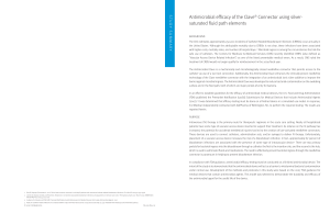 Antimicrobial efficacy of the Clave® Connector using silver