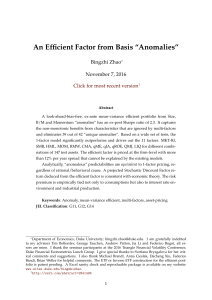 An Efficient Factor from Basis “Anomalies”