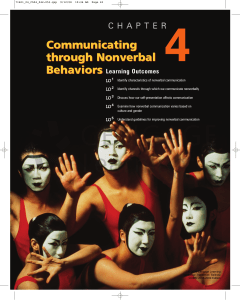 Communicating through Nonverbal Behaviors