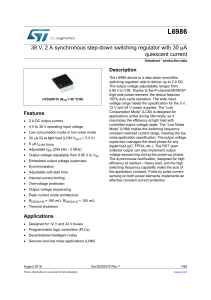 38 V, 2 A synchronous step-down switching regulator with 30 A