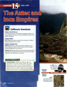 Chapter 15 - Aztec and Inca Empires