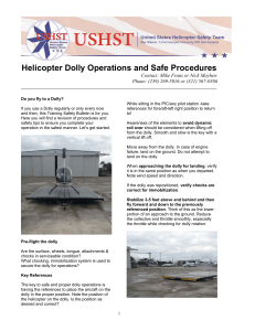 Helicopter Dolly Operations and Safe Procedures