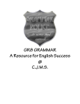 CJMS English 8 Grammar Packet - Montgomery County Public