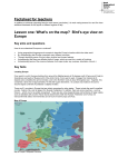 Factsheet for teachers Lesson one: What`s on the map?