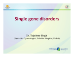 Single gene disorders