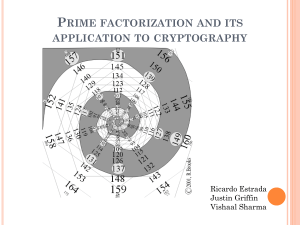 PRIME FACTORIZATION AND ITS APPLICATION TO