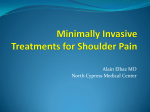 Minimally Invasive Treatments for Shoulder Pain