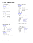 5-2 Verifying Trigonometric Identities