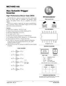 MC74HC14A - Hex Schmitt-Trigger Inverter