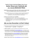 Senior Shout-‐outs Yearbook ads at a newly